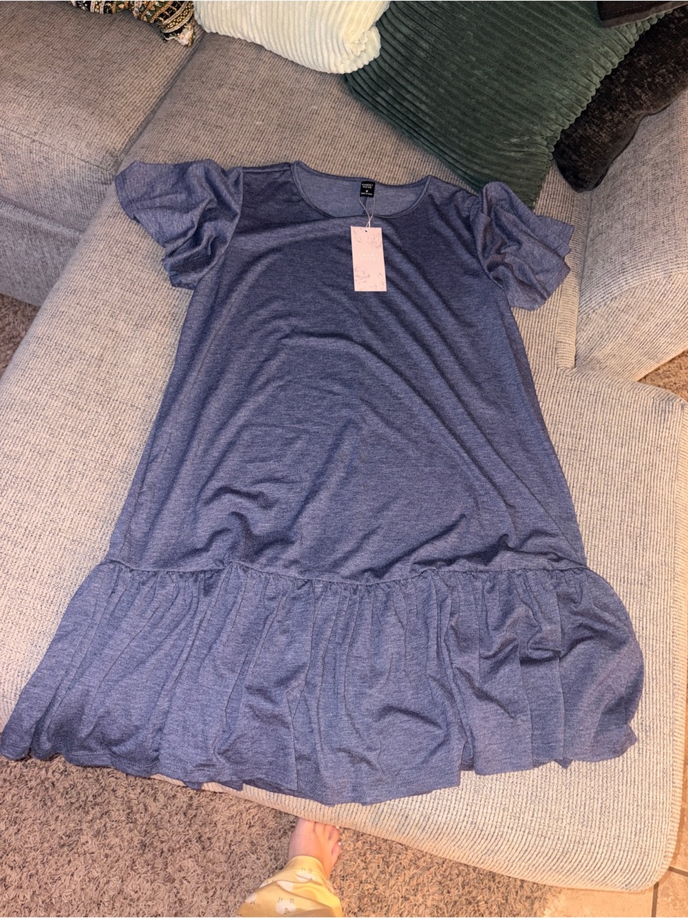 SHEIN Blue Mini Dress